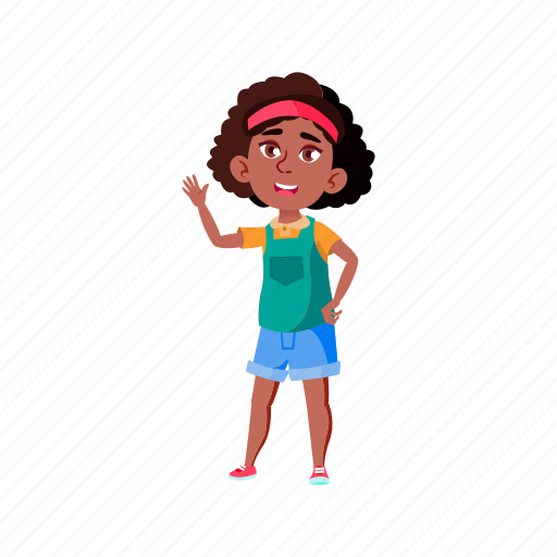 Child, cute, happy, girl, african, glad, see icon - Download on Iconfinder