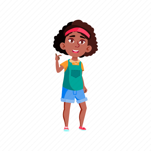 Child, happy, attractive, girl, african, kid, speaking icon - Download on Iconfinder