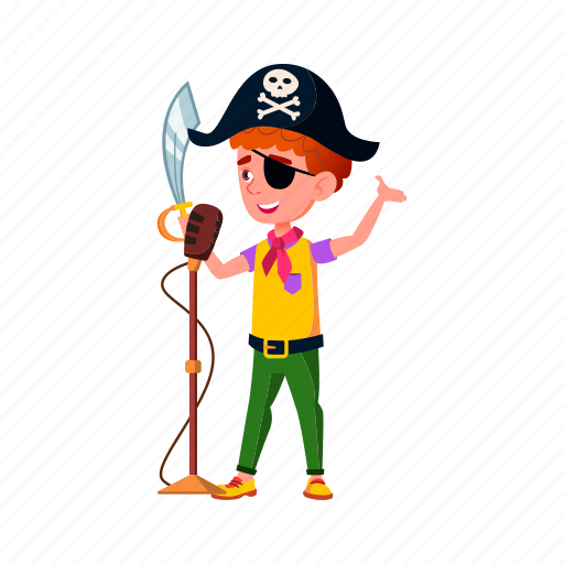 Child, cute, boy, kid, pirate, costume, sword icon - Download on Iconfinder