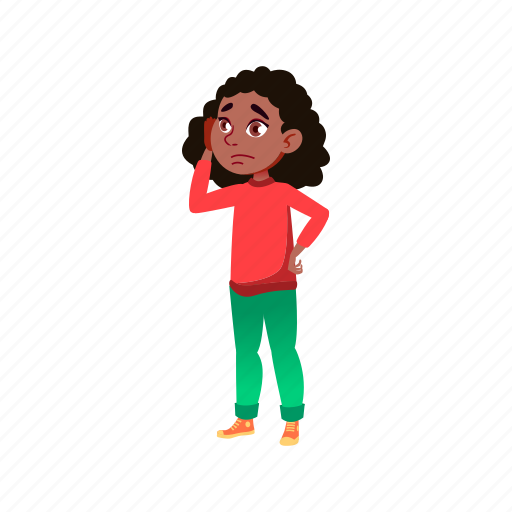 Child, happy, cute, disappointed, girl, african, teenager icon - Download on Iconfinder