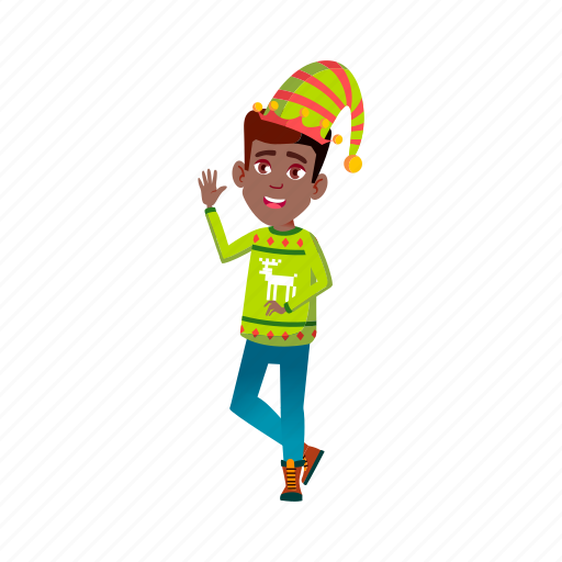 Child, funny, boy, teen, wearing, elf, hat icon - Download on Iconfinder
