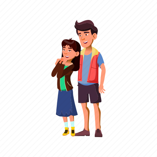 Child, young, asian, boy, couple, girl, school icon - Download on Iconfinder