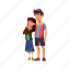 child, young, asian, boy, couple, girl, school, embracing 