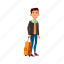 child, young, asian, boy, luggage, airport, school, student 