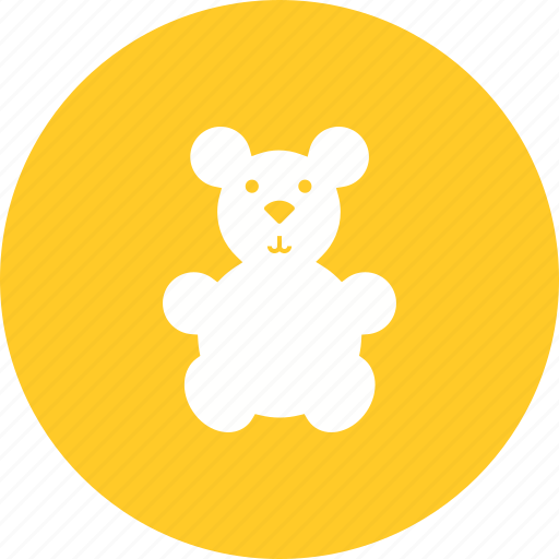 Bear, bow, brown, small, stuffed, teddy, toy icon - Download on Iconfinder