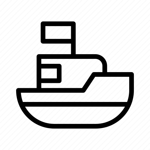 Toy, ship, boat, child, play, plastic icon - Download on Iconfinder