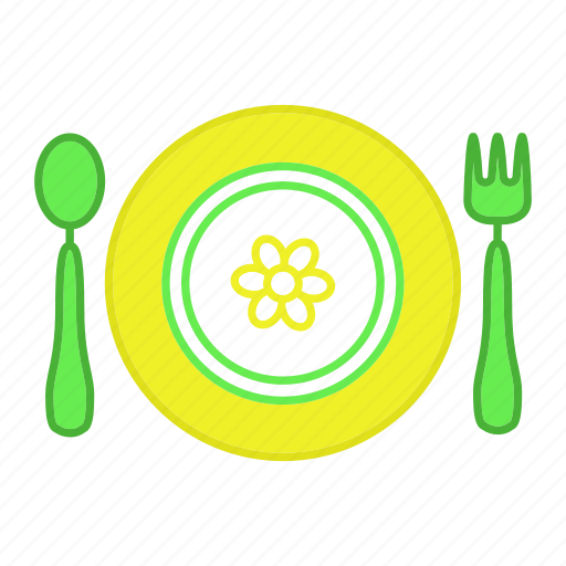 Baby, child, dishes, feeding, fork, plate, spoon icon - Download on Iconfinder