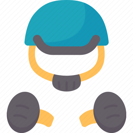 Bicycle, helmet, pads, safety, gear icon - Download on Iconfinder