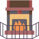 fireplace, gate, childproof, home, safety