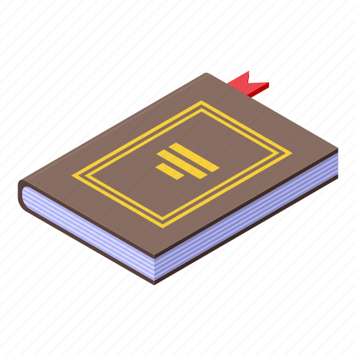 School, book, isometric icon - Download on Iconfinder