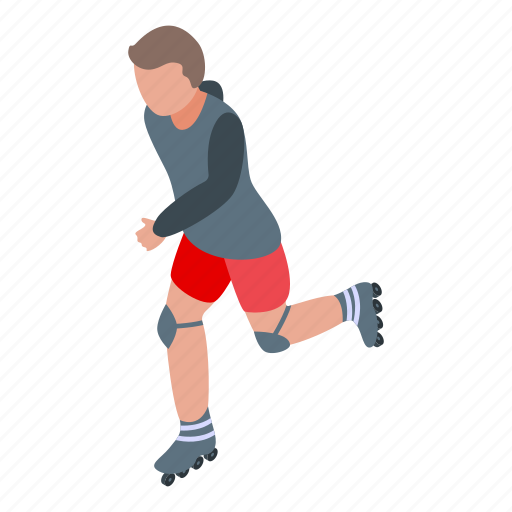 Inline, rollerblade, isometric icon - Download on Iconfinder