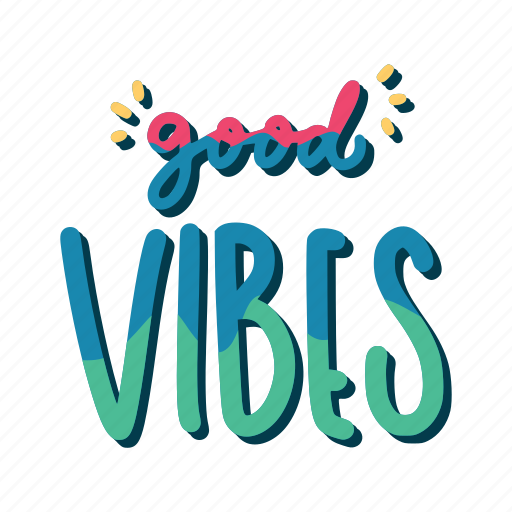 Chill, relax, lettering, typography, sticker, good vibes sticker - Download on Iconfinder