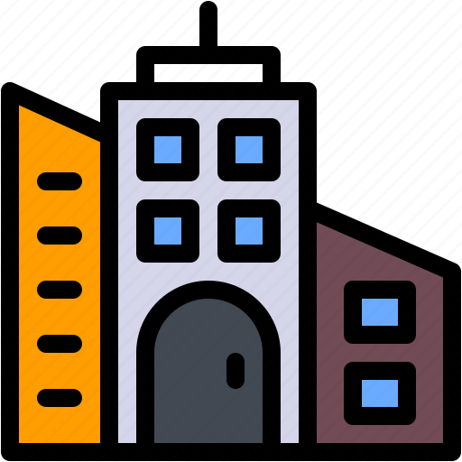 Skyscrapers, town, urban, city, real, estate icon - Download on Iconfinder