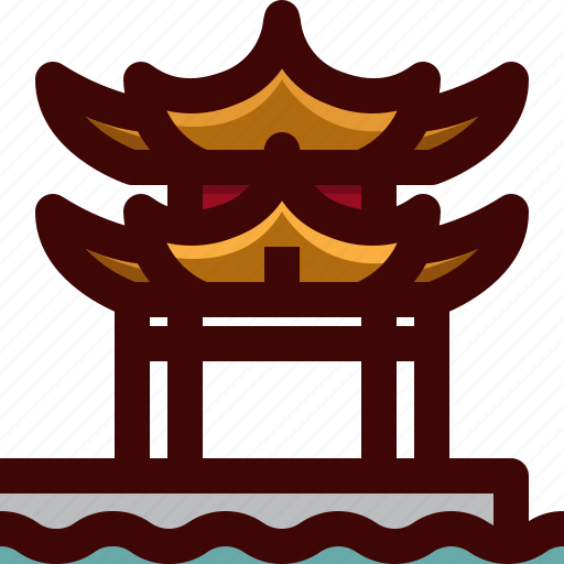 Architecture, building, china, chinese, landmark, traditional, west lake icon - Download on Iconfinder