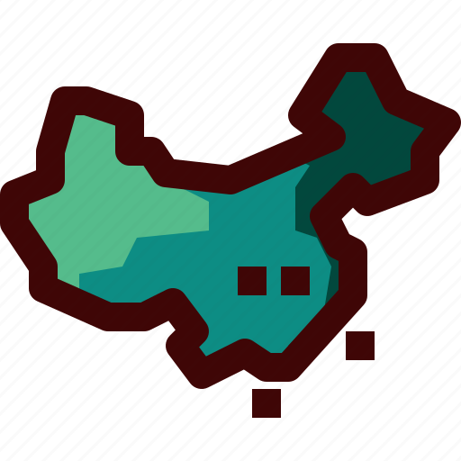 China, country, land, location, map, national, world icon - Download on Iconfinder