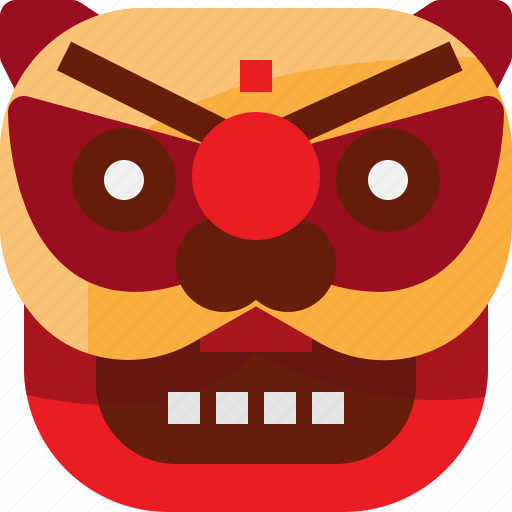 Asian, celebration, china, chinese, festival, lion, mask icon - Download on Iconfinder
