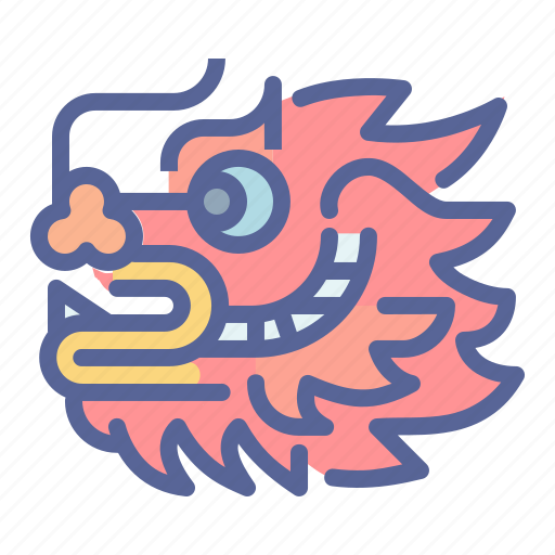 Dragon, dance, chinese new year, chinese zodiac, lion, singapore, cny icon - Download on Iconfinder