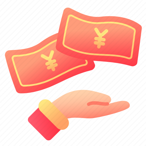 Chinese, envelope, giving, hand, money, pay, yuan icon - Download on Iconfinder