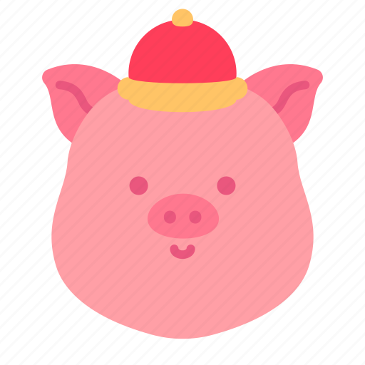 Animal, china, chinese, head, newyear, pig icon - Download on Iconfinder