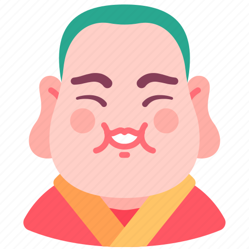 Chinese, happy, man, poppers, smile icon - Download on Iconfinder