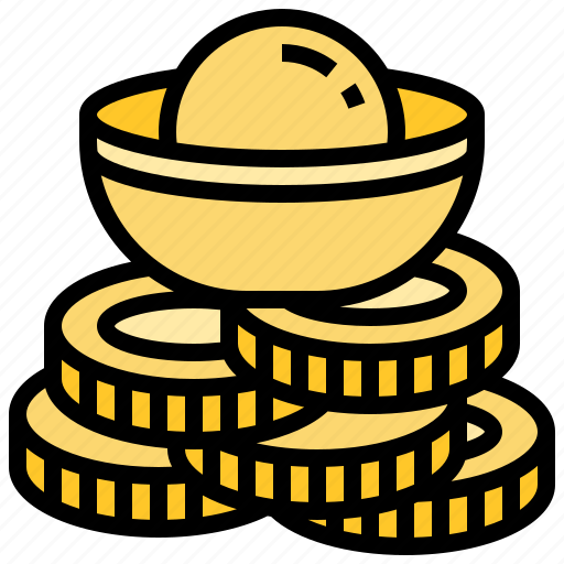 Chinese, gold, ingot, money, prosperity icon - Download on Iconfinder