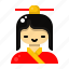 character, chinese, new, year, avatar, traditional, dress 