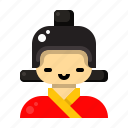 character, chinese, new, year, avatar, traditional, dress