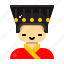 character, chinese, new, year, avatar, traditional, dress 