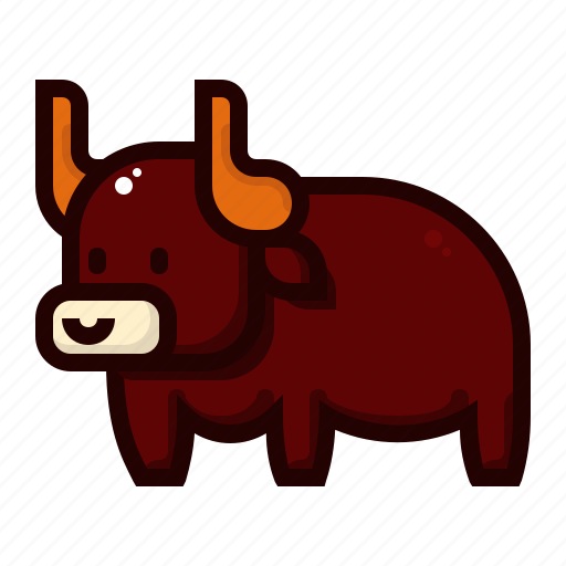 Bull, chinese, new, year, animal, zodiac, bovine icon - Download on Iconfinder