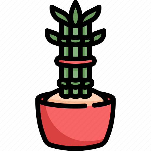Bamboo, tree, pot, plant icon - Download on Iconfinder