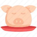 pig, head, pork, chinese new year, chinese, cultures
