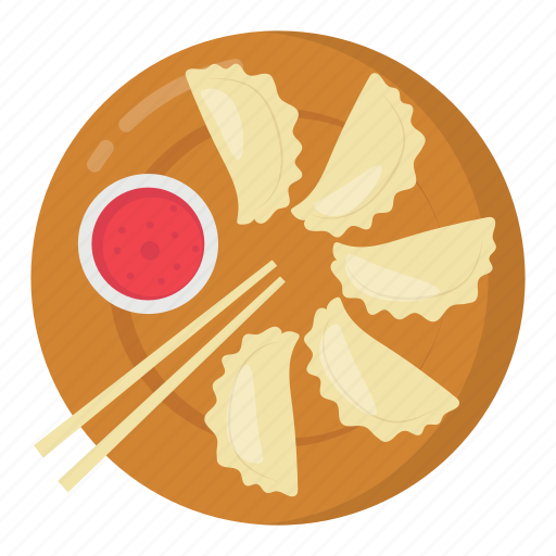 Dumpling, chopsticks, chinese food, sauce, dish, traditional icon - Download on Iconfinder