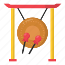 gong, instrument, percussion, chinese, new year, celebration, traditional