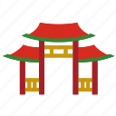 china, gate, landmark, torii, temple, traditional, culture