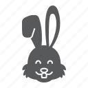 rabbit, bunny, new, year, easter, face, head