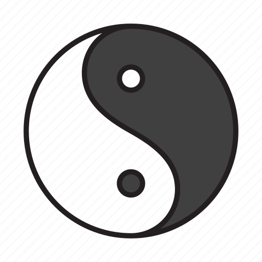 Yin, yang, yin yang, symbol, balance, sign, japanese icon - Download on Iconfinder