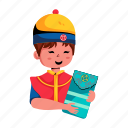 chinese boy, chinese culture, money envelope, lucky envelope, chinese festival