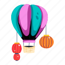 air balloon, hot balloon, chinese celebration, lunar celebration, aerostat 