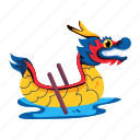 dragon boat, dragon race, dragon ship, dragon canoe, chinese boat 