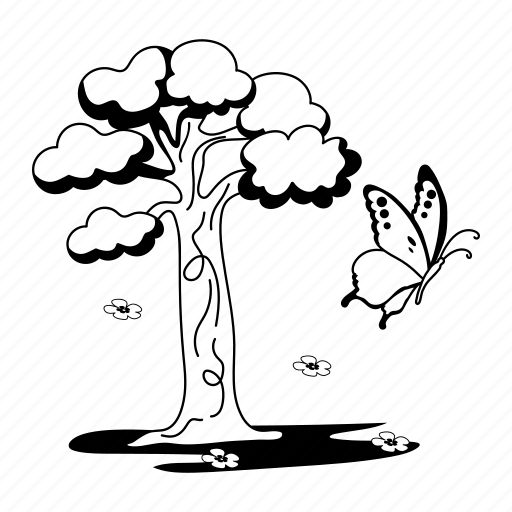 Blossom tree, cherry tree, sakura tree, chinese tree, floral tree illustration - Download on Iconfinder