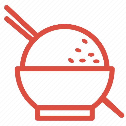 Bowl, chinese, chopsticks, meal, rice, traditional icon - Download on Iconfinder
