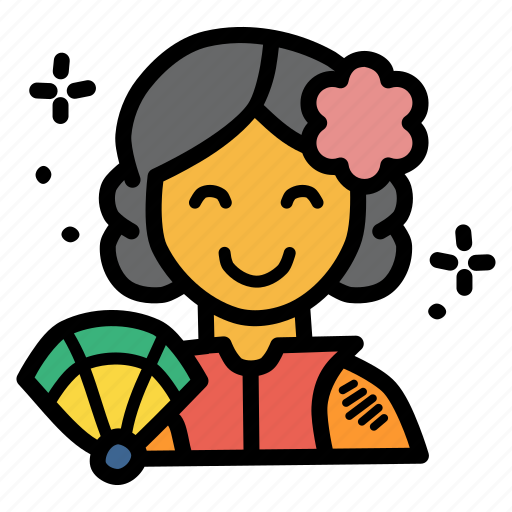 Chinese, girl, woman, chinese new year, cny, cheongsam, dress icon - Download on Iconfinder