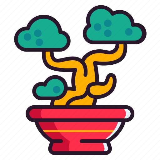 Celebration, china, lunar, chinese new year, bonsai icon - Download on Iconfinder