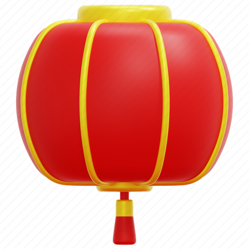 Chinese, lantern, decorations, new, year, cultures, 3d 3D illustration - Download on Iconfinder