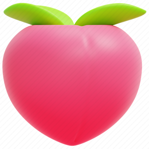 Peach, fruit, cultures, celebrate, chinese, china, food 3D illustration - Download on Iconfinder