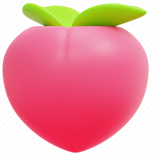 Peach, fruit, cultures, celebrate, chinese, food, china 3D illustration - Download on Iconfinder