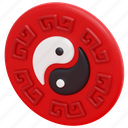 yin, yang, china, cultures, sign, symbol, shape, chinese, 3d 