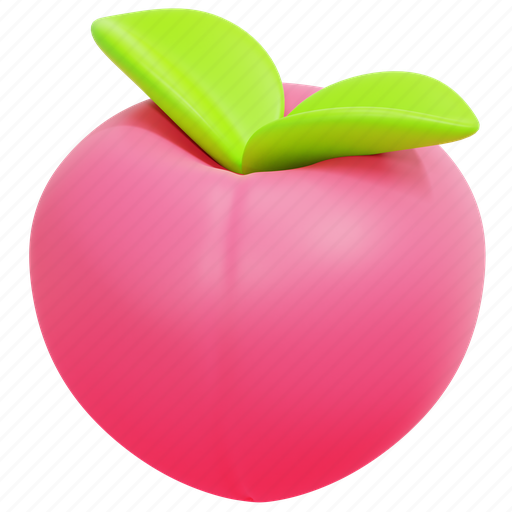 Peach, fruit, cultures, celebrate, china, chinese, food 3D illustration - Download on Iconfinder