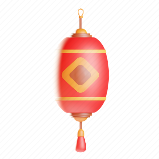 Chinese, lantern, culture, lamp, pumpkin, light 3D illustration - Download on Iconfinder