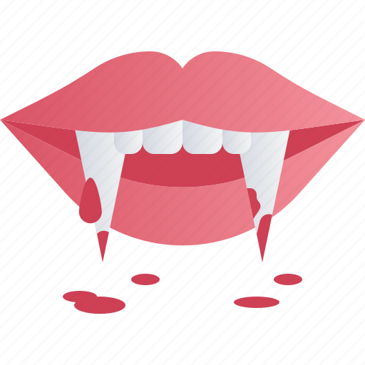 Halloween, party, horror, fang, mouth, vampire, blood icon - Download on Iconfinder